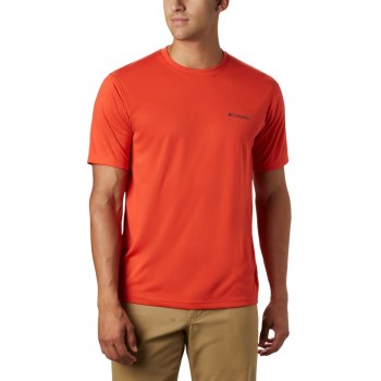 Columbia Zero Rules Short Sleeve, Camiseta Vino Para Hombre | 489563-RSX